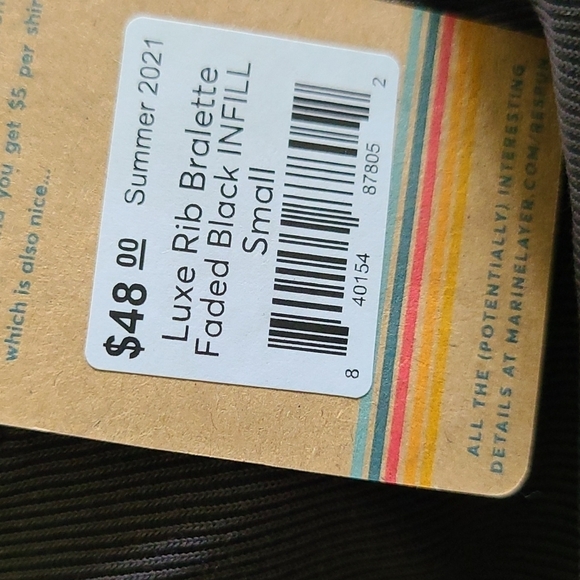 MARINE layer luxe rib bralette - Picture 3 of 3